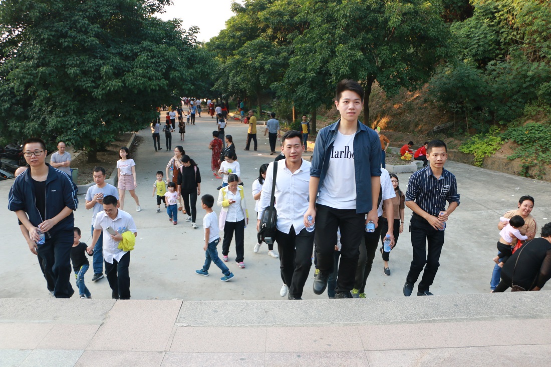 The College Student Federation of Greatoo Organized Mountain Climbing Activities in the Double Ninth Festival